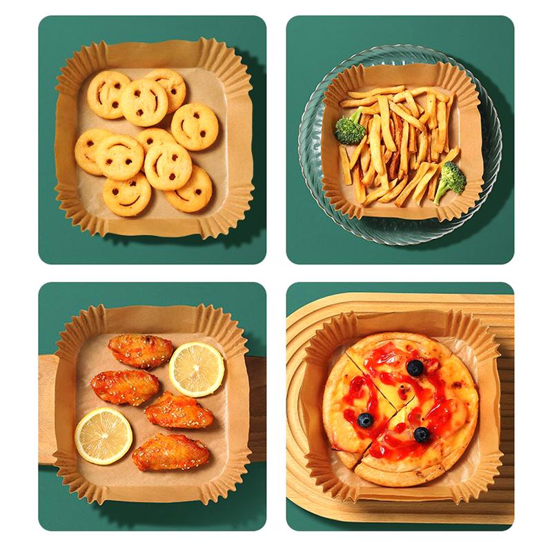 Кухонная фритюрница, бумажная бумага для запекания, маслопоглощающая бумага, аксессуары для фритюрницы, одноразовые