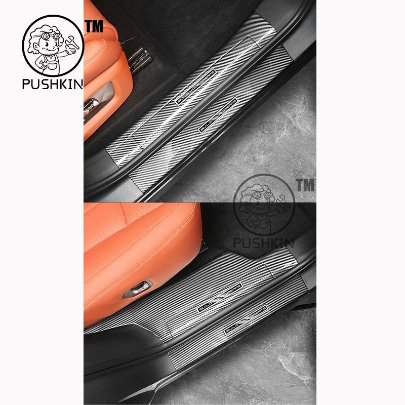 For BYD Sealion 8 ATTO 8 Tang L EV DMI 2026 Threshold Sticker Rear Trunk Inner Bumper Plate Guard ABS Carbon fiber Protector