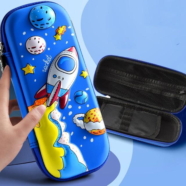 3D EVA Large Capacity Pencil Case Pen Holder Cute Cartoon Pencil Bag For Girls Boy Kids School Stationery Pencil Box Pencilcase