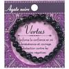 [Q6921] - Black Agate 'Mineralia' Designer Bracelet - 8 Mm