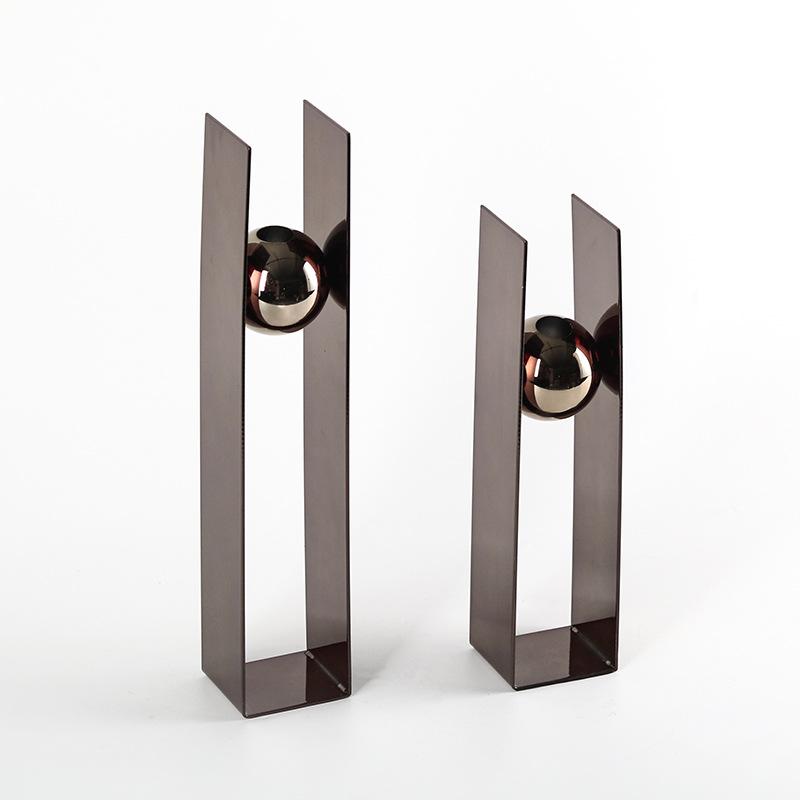 Металлические поделки Серебряный шар Геометрическая цветочная композиция Круглая ваза для цветов Квадратная коробка Искусство Круглые вазы с бусинами Домашний декор