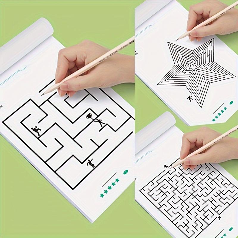Non-Toxic Children Maze Game Book Student Concentration Training Intellectual Development Educational Early Learning Toys Kids Gifts