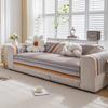Подушка для дивана из хлопкового льна Four Seasons Universal Weaving Plaid Non Slip Sofa Cover Подушка для утолщенной мебели для гостиной Dust