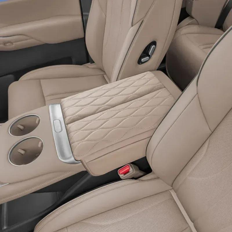 For 24 XPENG X9 Car Center Console Armrest Booster Pad Interior Modified Storage Armrest Box Cushion Heightener Central Box