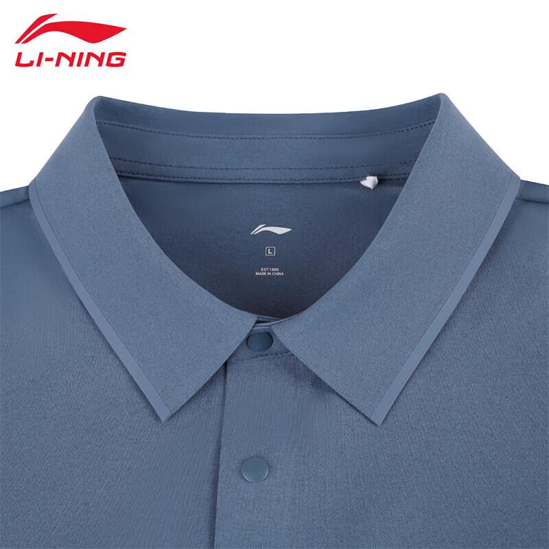 Li-Ning Мужская универсальная деловая рубашка-поло с коротким рукавом 2026 APLW239