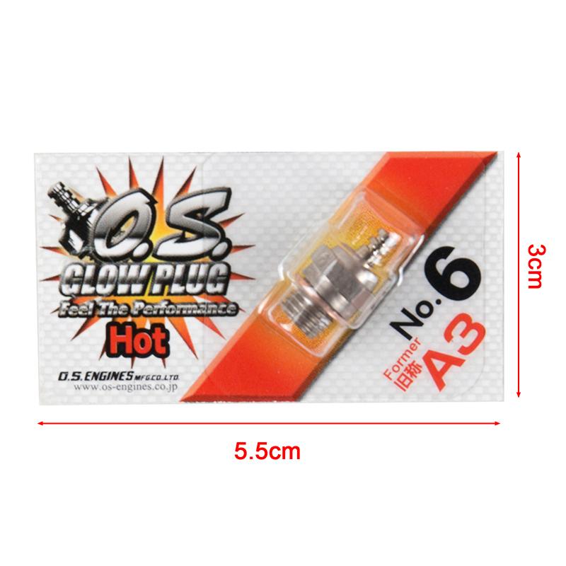 Rc Parts Glow Plug Os Former A3 No.6 #6 Стандартная свеча накаливания Spark для Rc Car