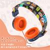 WHWKOP Headphones for Elementary School Microphone Adjustable Foldable Stereo Sound Volume Limit Wired Headphones Online Students/Kids/HD