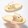 Женские летние тапочки, сандалии, пляжные шлепанцы, шлепанцы, обувь для ванной на толстой подошве, обувь из ЭВА с мультяшным кроликом