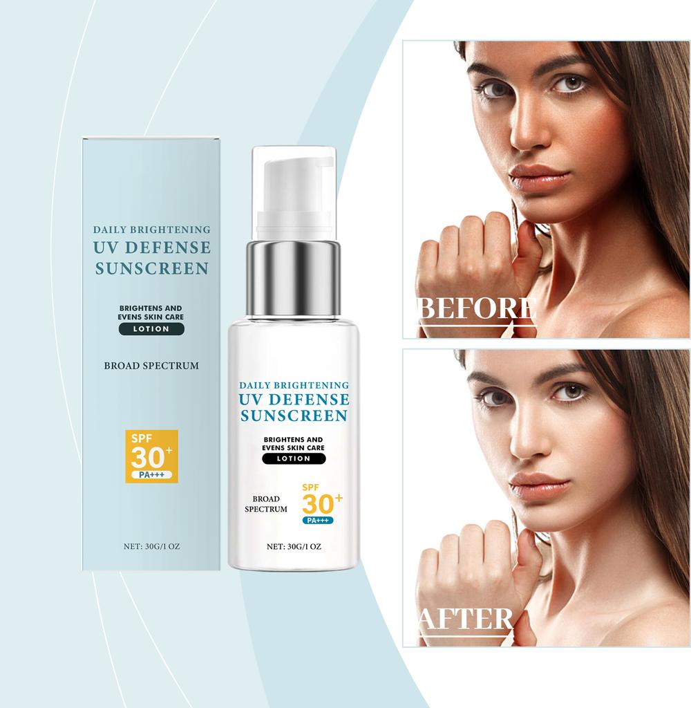 Осветляющий солнцезащитный крем усиливает блеск, увлажняет кожу, устойчив к УФ-излучению, солнцезащитный крем для лица и тела