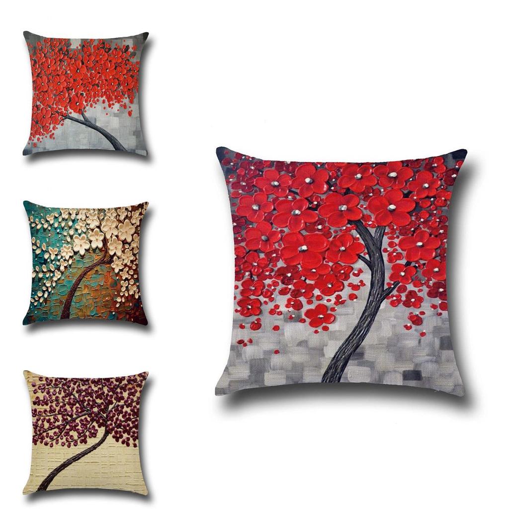 Modern 3d Flower Throw Pillowcase For Living Room Couch Bedside Home Accessory
