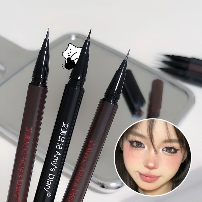 Быстросохнущая натуральная трехмерная ручка шелкопряда Контурирующая жидкая подводка для глаз Ежедневный макияж глаз Водостойкий стойкий макияж Модный женский макияж