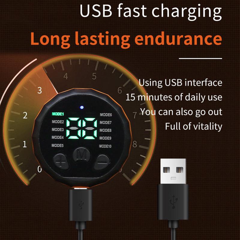 Тонизирующий пояс для брюшного пресса EMS стимулятор мышц Abs Trainer Тонер для мышц USB зарядка для коррекции фигуры для похудения, похудения для рук, спины