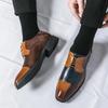 Модные мужские туфли дерби с квадратным носком, на шнуровке, разноцветные туфли для мужчин размером 38-48, мужские туфли