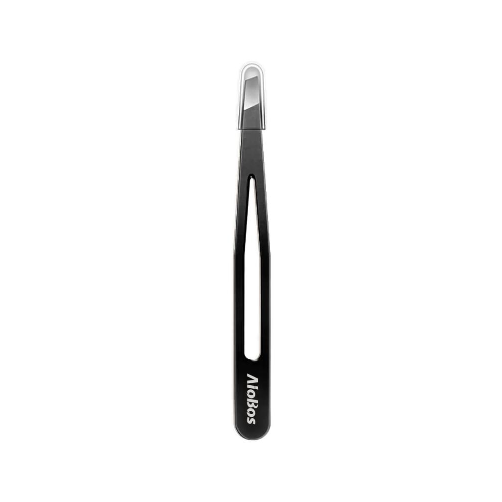 AioBos Tweezers with Angled for Eyebrow Quickly Removes Fine Includes Storage Easily and Accurately Removes Hairs Tips, Unisex, Tweezers, Hairs,