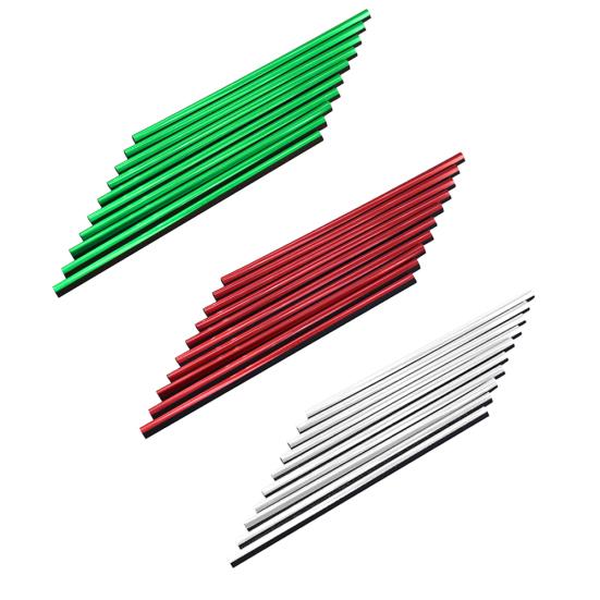 10 шт., автомобильные вентиляционные внутренние наклейки на выпускное отверстие для воздуха, декоративные наклейки, аксессуары в полоску