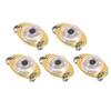 5 Pcs Led Sequins Deep Drop Underwater Bait Eye Shape Night Fishing Lure Light Flashing Lamp (red Green Blue White Colorful Light)
