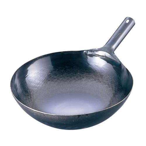 Yamada Industrial Co., Ltd. Iron Hammered Single-Handed Wok (1.6mm Thickness), 36cm, ATY9236