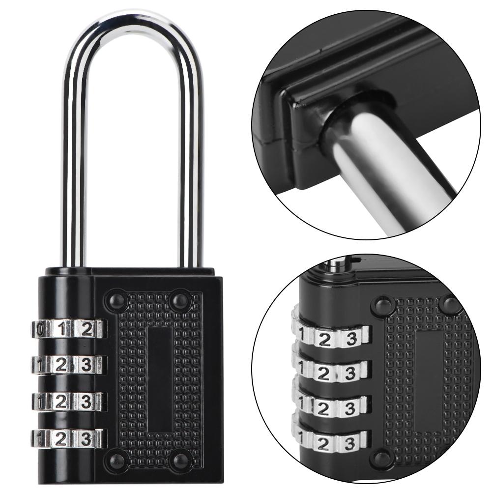 4 Digit Combination Password Padlock Coded Lock for Door Window Cabinet Suitcase