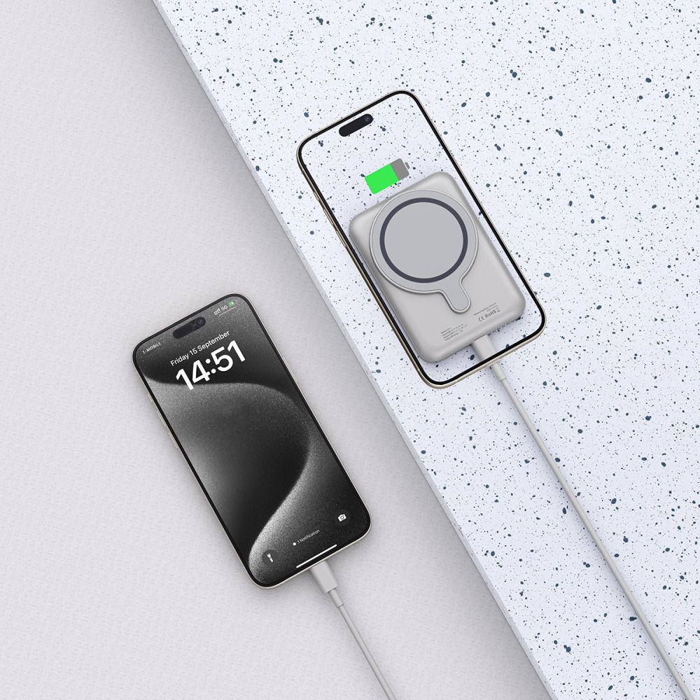 Tech-Protect Pb10 Lifemag Magsafe Power Bank 5000Mah Titanium