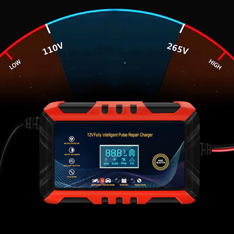 Умное зарядное устройство 12 В 6 А для аккумуляторов автомобилей и мотоциклов