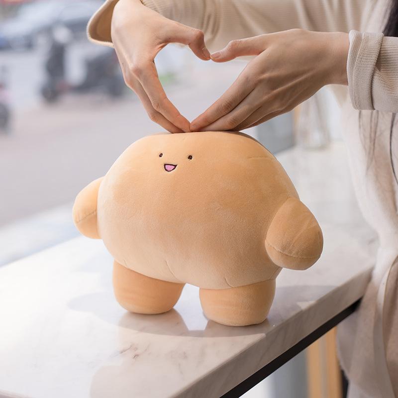 Милая плюшевая игрушка-подушка в виде куклы-пельменя