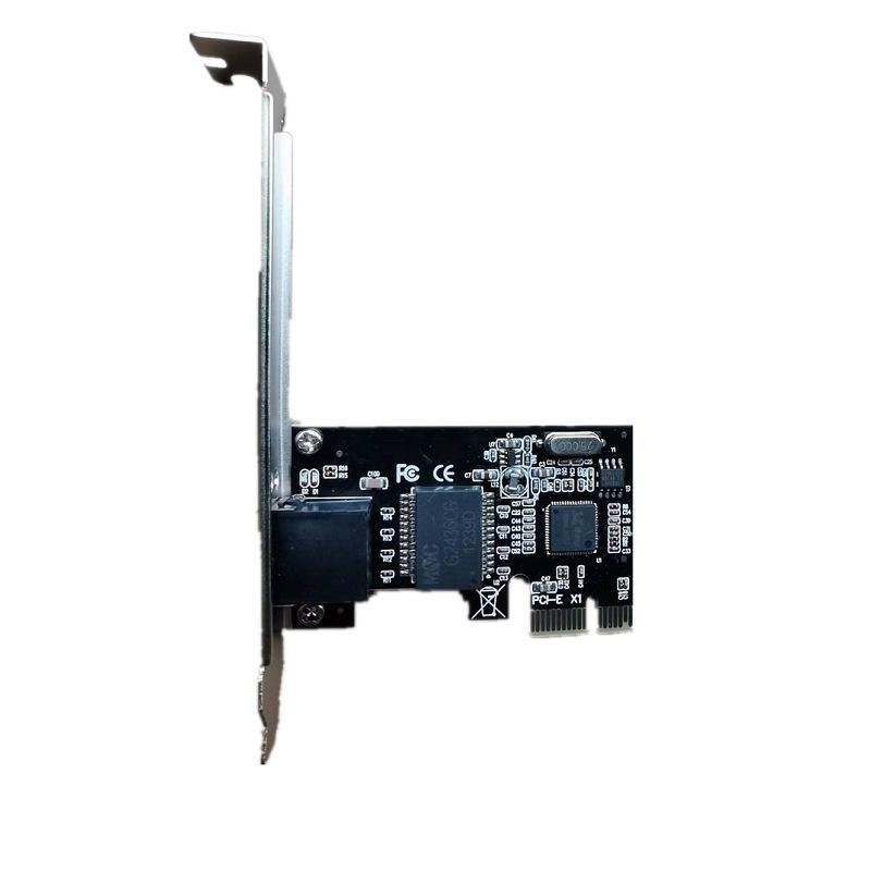 Материнская плата для настольного ПК Сетевая карта PCI-E Gigabit Ethernet с портом RJ-45 (Совместимость без драйверов)