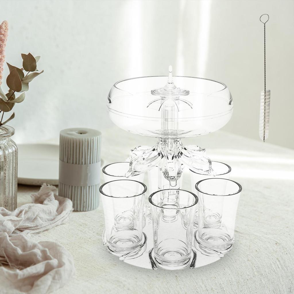 6 Стеклянный диспенсер, маленький, прозрачный, многоразовый, автоматический