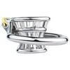 FRRK Negative Chastity Basket Metal Cage Stainless Steel Cuckold Lockdown Penis Chastity Device Sleeve Circle Ring Lock Cock Toy
