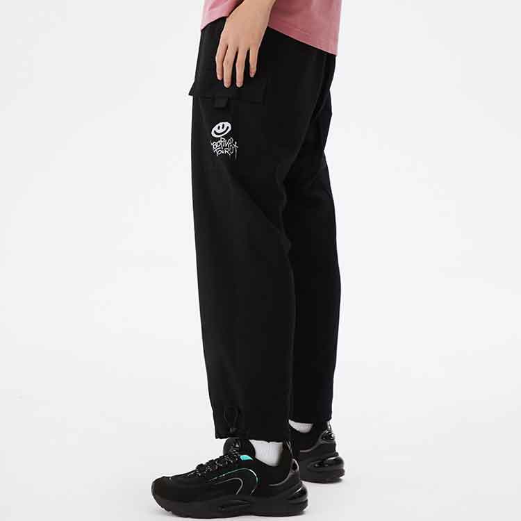 Li-Ning Badfive однотонные прямые повседневные брюки с большим карманом женские брюки черные AKXS300-3