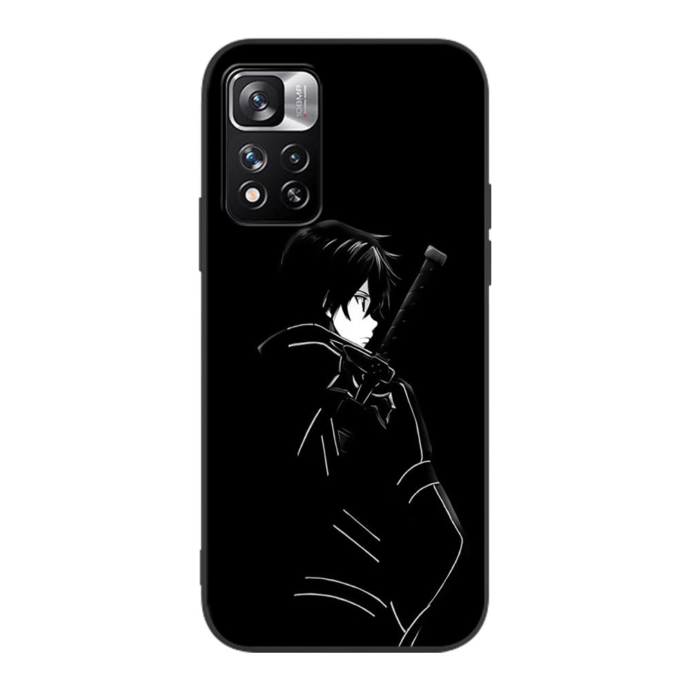 Чехол Sword Art Online 3 Alicization для Xiaomi Redmi Note 9S 9 8 10 11 Pro 9C 9A 7 8T 7A 8A 6A 6 10S, черный мягкий чехол для мобильного телефона
