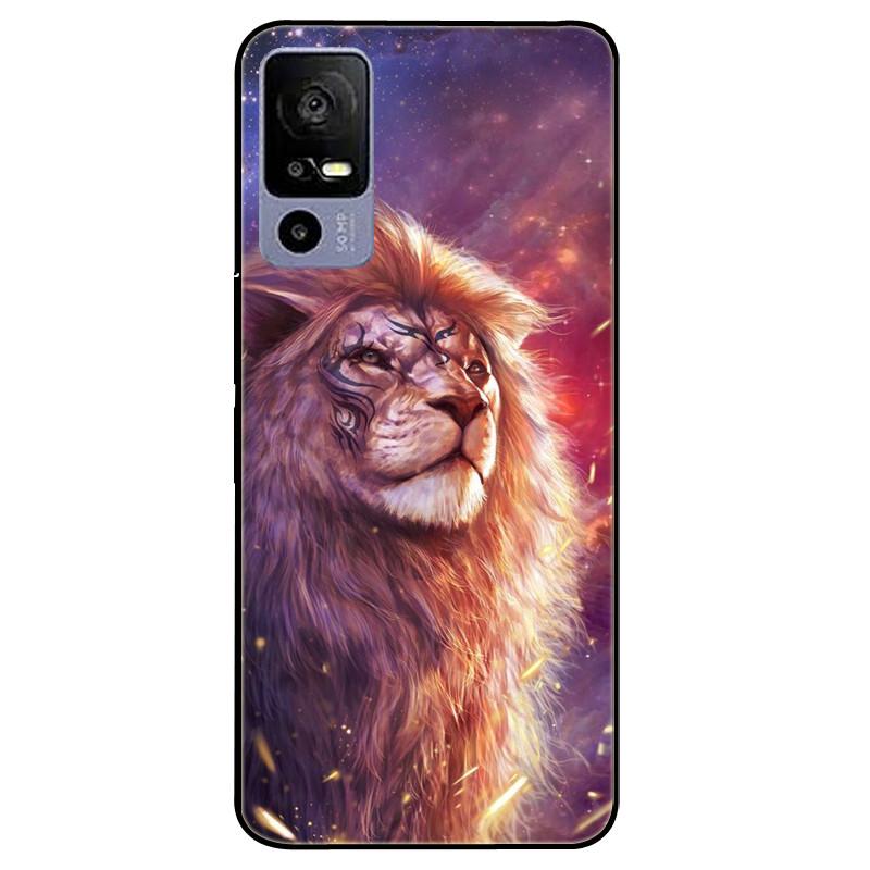Capa For TCL 40 NxtPaper 5G 2023 Lion Cat Soft Case Silicone Black Covers For TCL 40 NxtPaper 5G 40 NxtPaper Coque Fusion Bumper
