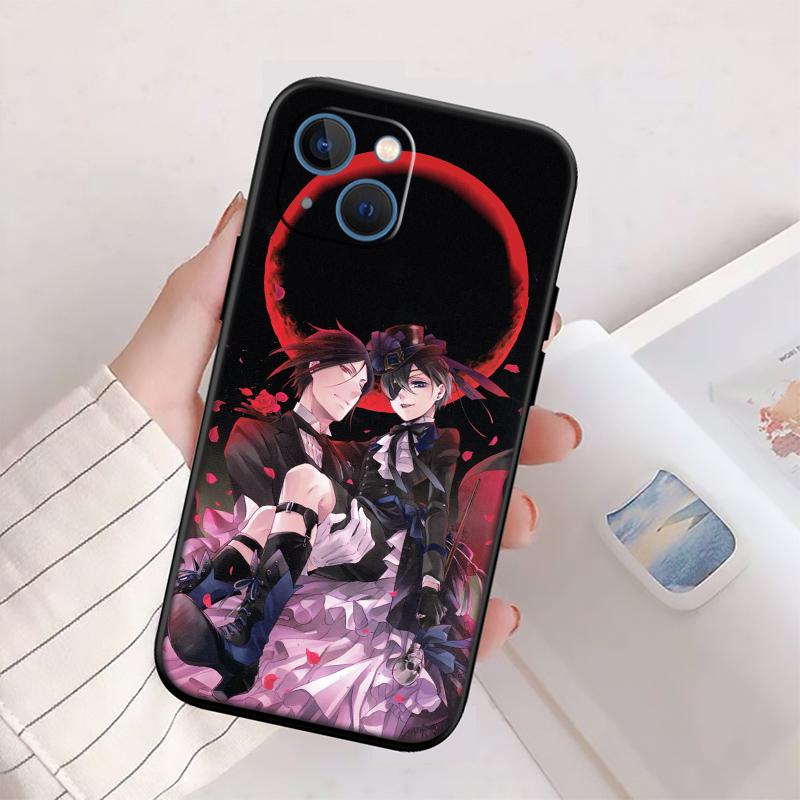 RP7 Black Butler Phone Case for Samsung Galaxy S20 S21 S22 Ultra FE + Plus A21S A22 A24 A25 A26 A30 A30S A31