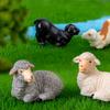 Miniatures Simulated Sheep Goat Figurines Horticultural Farm Micro Landscape Ornaments For Home Decorations Desktop Accessories