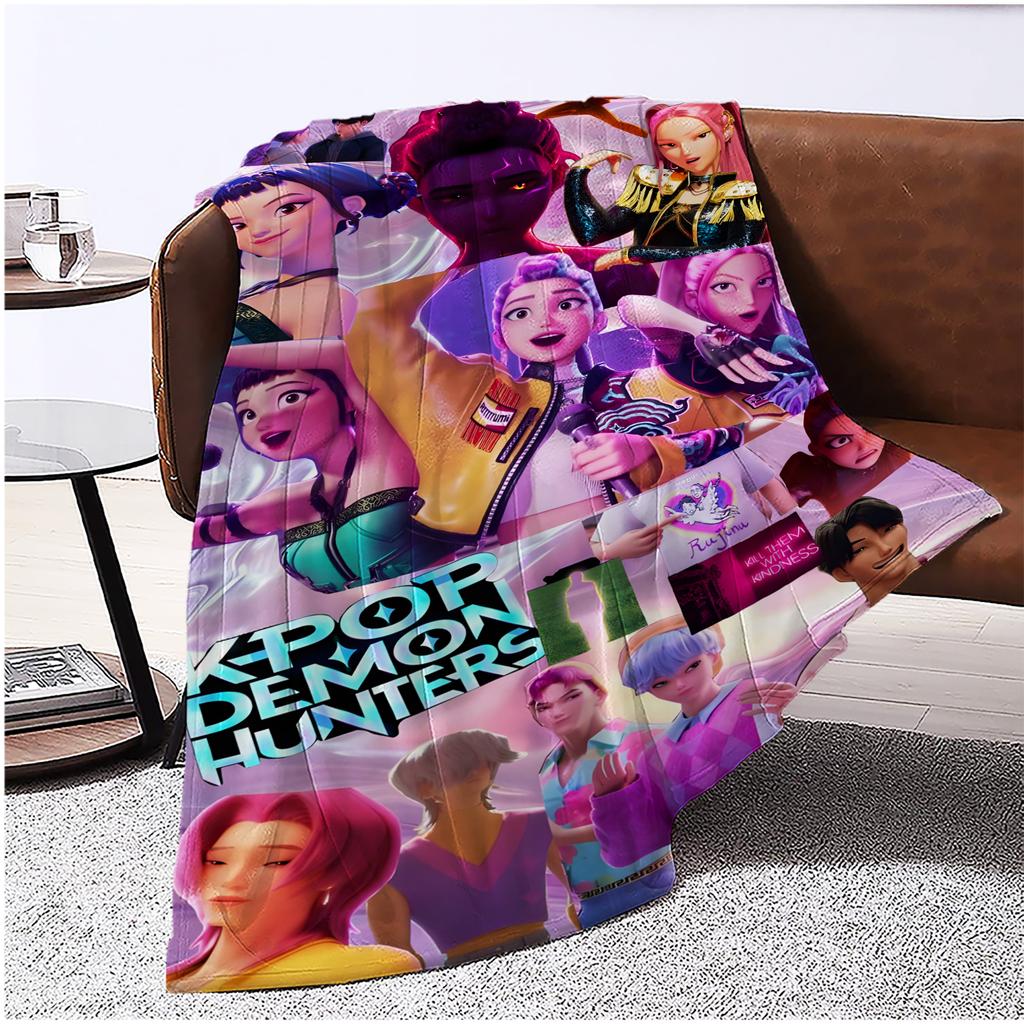 Flannel Digital Printed Blanket Conditioning Blanket Sofa Blanket Girl Gift