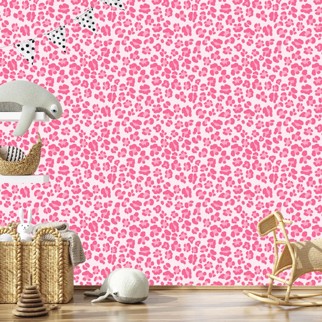 Pink Leather Wallpaper Powder Pink and White for Living Room and Bedroom 50x1000