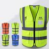 Waistcoat Washable Security Safety Stripes With Pockets High Visibility Safety Vest Reflective