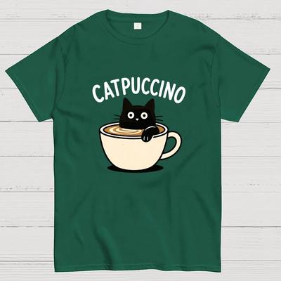 Catpuccino Cotton Summer Casual Cool Loose T-Shirt