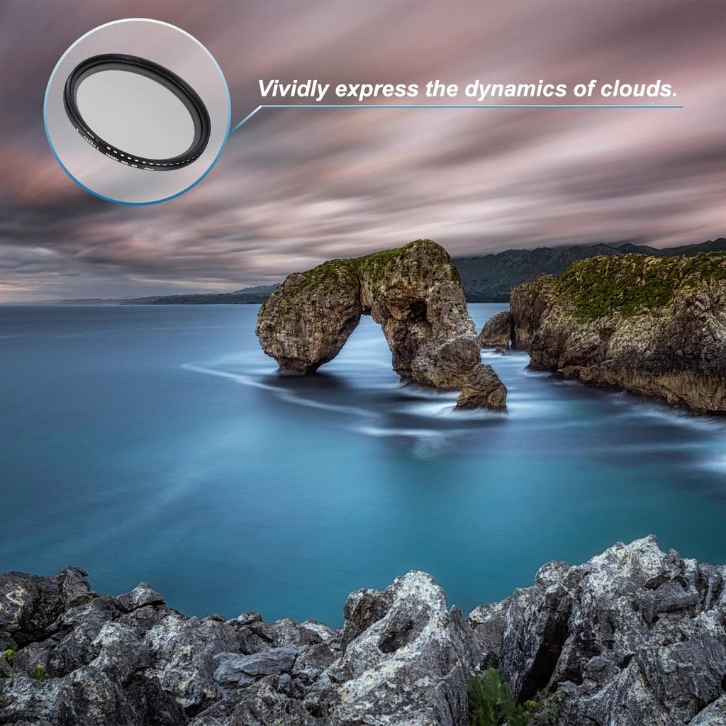 Uxcell Объектив Переменный нейтральный фильтр 67 мм Круглый ND Градиентный фильтр для камеры Фото 2 шт. Фильтр ND2-400, Фильтр, Фильтр, Объектив,