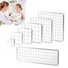 Acrylic Stamp Blocks Set Clear Stamping Blocks with Grid Lines Stamping Tool Blocks for Scrapbooking DIY Crafts Card Making