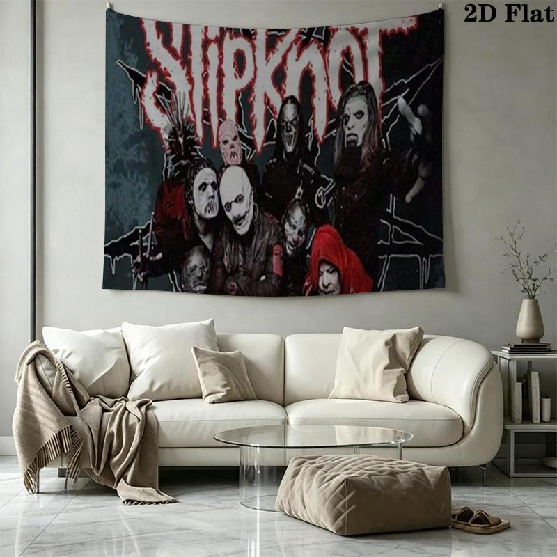 Slipknot Wall Tapestry Aesthetic Wall Hanging Printed Fabric Blanket Decorative Tapestries for Bedroom Living Room Home Decor