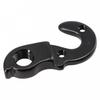 With 2 X Screw Bicycle Tail Hook Accessories Aluminum Alloy Bicycle Black
