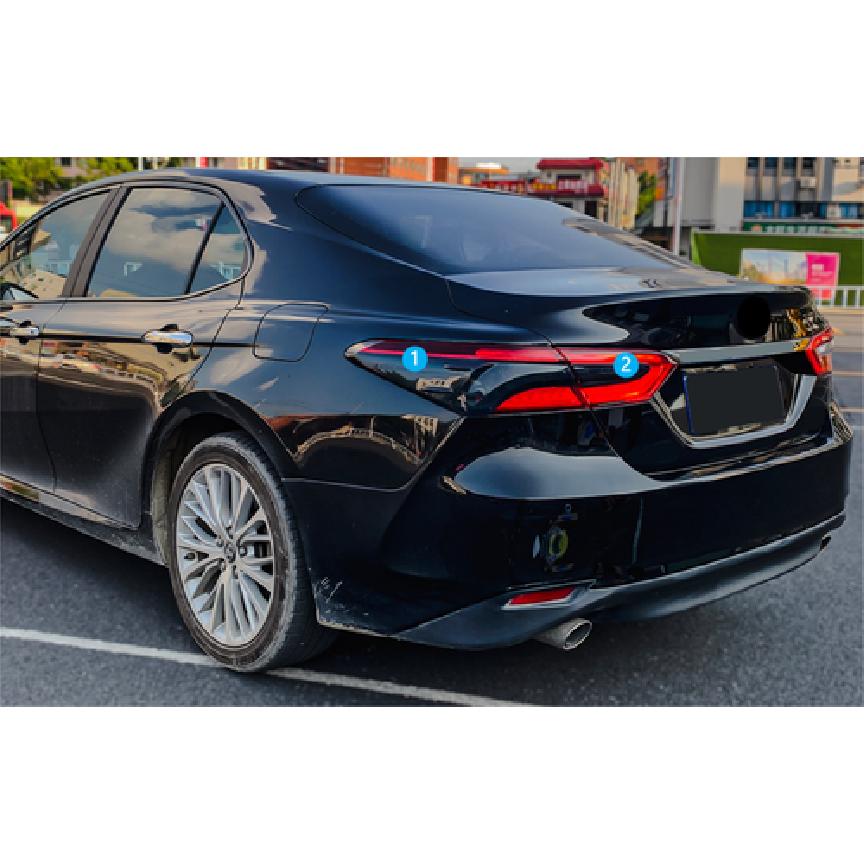 Задний фонарь Лампа Акриловая Дымчато-черная Накладка Для 2018- Toyota Camry