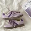 Сноу Лаудер фиолетовый нишевый дизайн чувство моральной подготовки обувь женщины студенты уродливые милые доски обувь ретро повседневная спортивная обувь дети