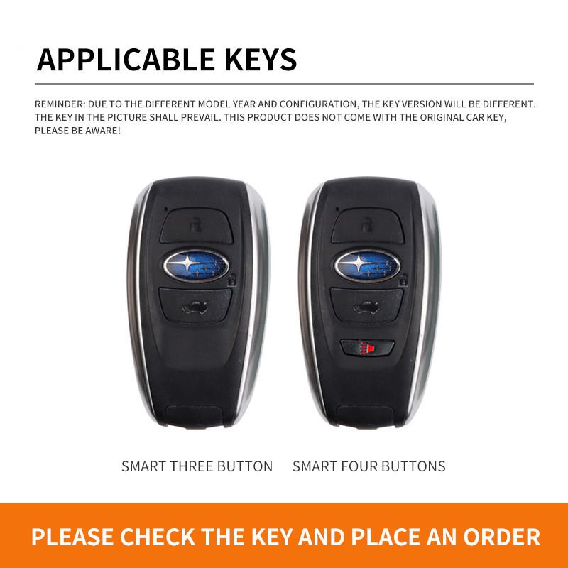 High-End Protective Keycase Remote Cover Keychain For Subaru WRX XV Crosstrek Legacy BRZ Forester Impreza STi Outback 2015-2019 Z17