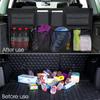 Car Trunk Organizer Adjustable Backseat Storage Bag Net High Capacity Multi-use Oxford Automobile Seat Back Organizers
