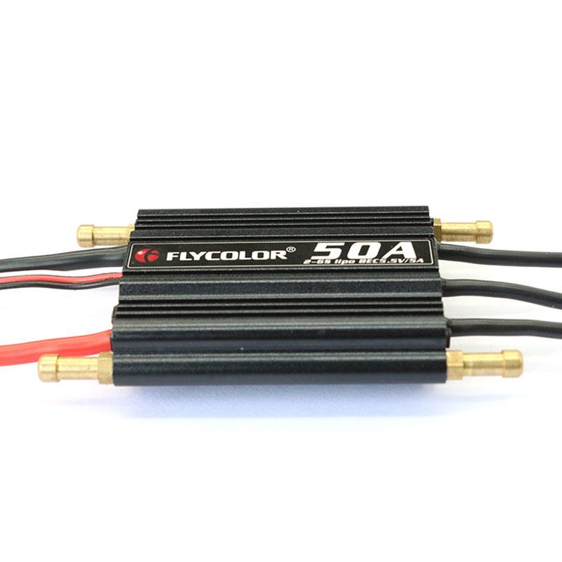 Flycolor Контроллер скорости ESC 150A 120A 90A 70A 50A Бесколлекторный ESC Поддержка 2-6S Lipo BEC 5.5V/5A для RC лодки F21267/71F