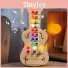 Деревянный светодиодный светильник-переключатель, музыкальная гитара, развивающая игрушка Монтессори для малышей