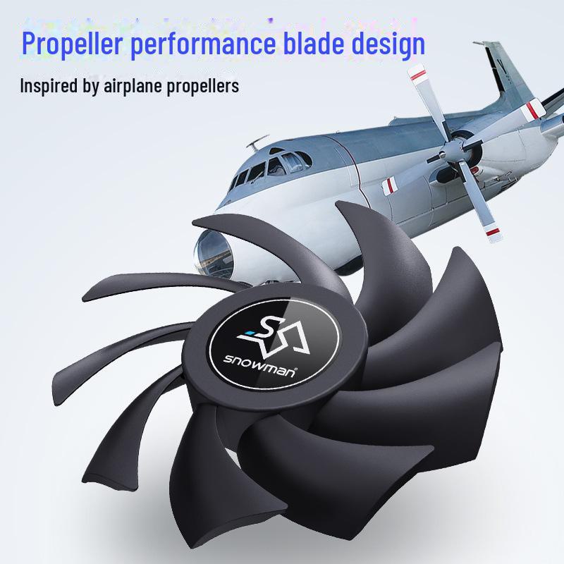 Сверхтихий вентилятор охлаждения для настольного компьютера Bingman 12 см, 12 В, цветной, без подсветки.