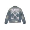 OFF WHITE Джинсовая куртка с аэропортовой лентой OMYE005S203860037388