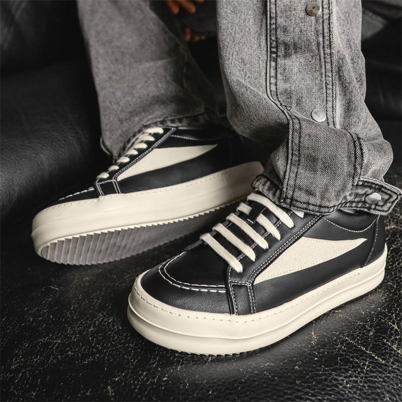 Casual Little White Shoes Cleanfit Shoes Platform Derby Shoes Big Head Commuting Ro Wind Inverted Triangle Board Shoes Men And Women